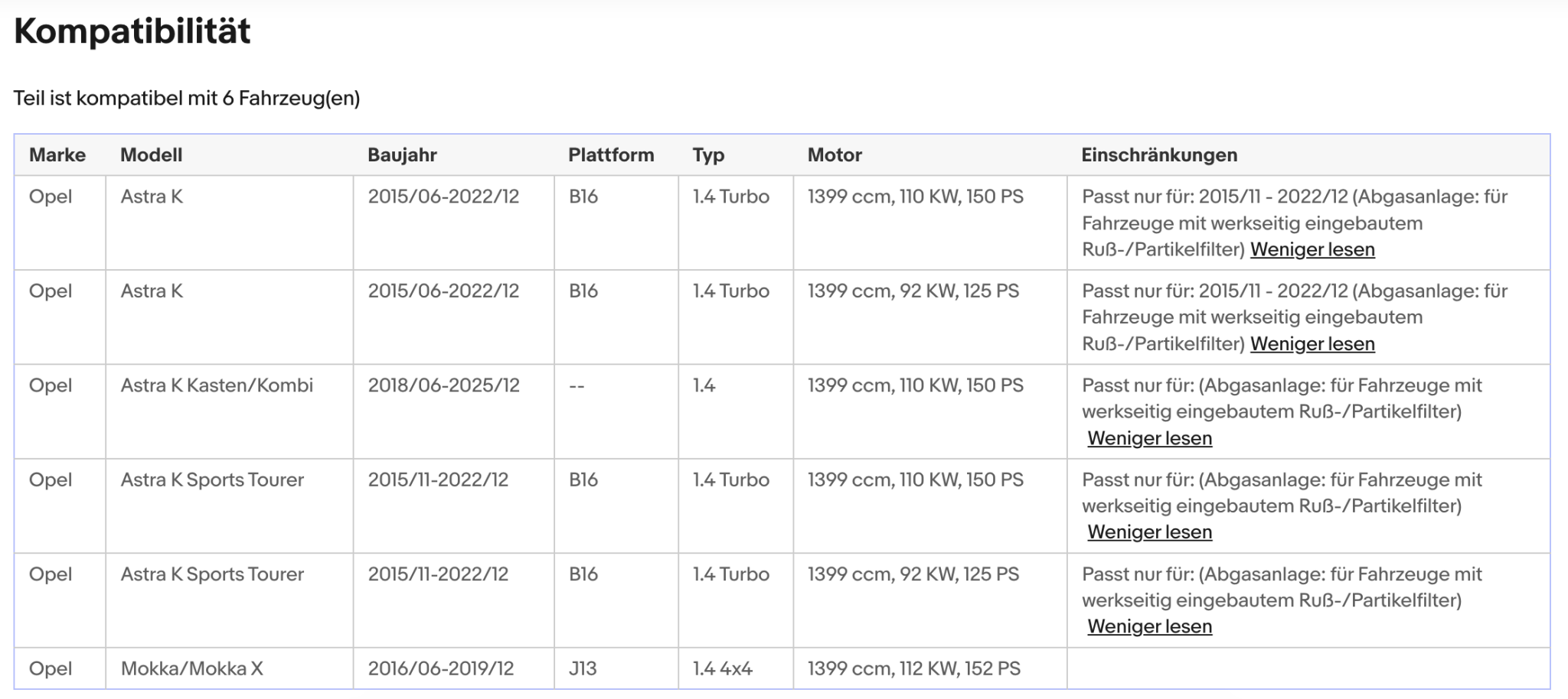 Katalysator für Opel Astra K / Mokka/Mokka X, Euro 6 - KatDoc