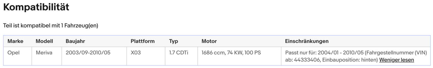 Katalysator für Opel Meriva A, 1.7 CDTI, 74kW, Euro 4 - KatDoc