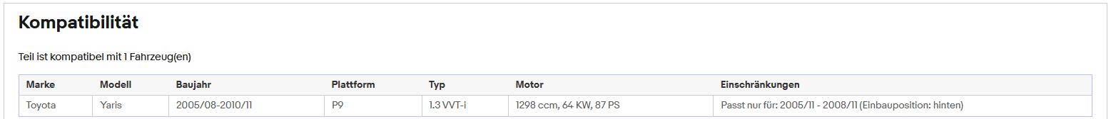 Katalysator Toyota Yaris 1.3 VVTi, 64kW, Euro 4 - KatDoc