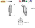 Katalysator für Opel Adam, Astra K, Corsa E, 1.0 66/77/85kW, Euro 6 - KatDoc