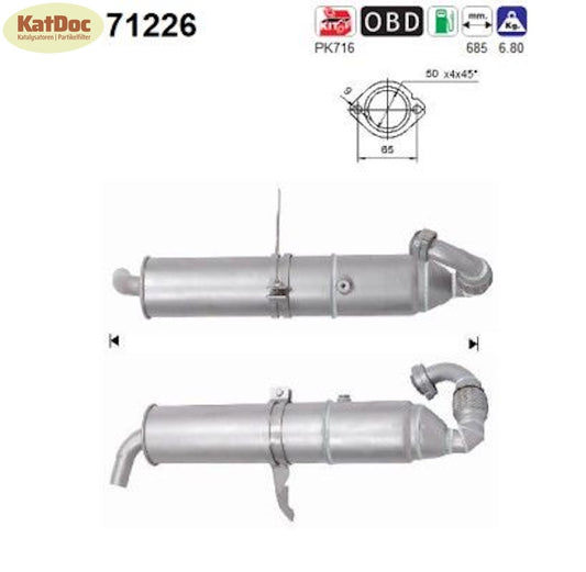 Katalysator für Smart Cabrio/City - Coupe/Crossblade/Fortwo, 0.6/0.7, Euro 3 - KatDoc