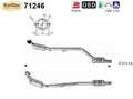 Katalysator für Mercedes C - Klasse/CLK, rechts, 2.6/3.2, 125/160kW, Euro 4 - KatDoc
