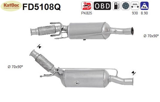 Ruß - Partikelfilter Citroen C4 I Grand Picasso,Peugeot 5008,DS5,Silizium,Euro 5 - KatDoc