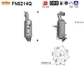 Ruß - Partikelfilter Opel Astra J/K/Insignia A/B/Meriva B/Mokka,Silizium, Euro 6 - KatDoc
