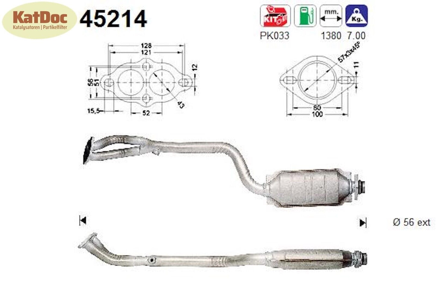 Katalysator für BMW Z3 Roadster, 1.9i, 103kW, Euro 1&2 - KatDoc