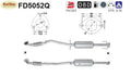 Ruß - Partikelfilter für Opel Astra J / GTC, 1.7 CDTI, Silizium, Euro 5 - KatDoc