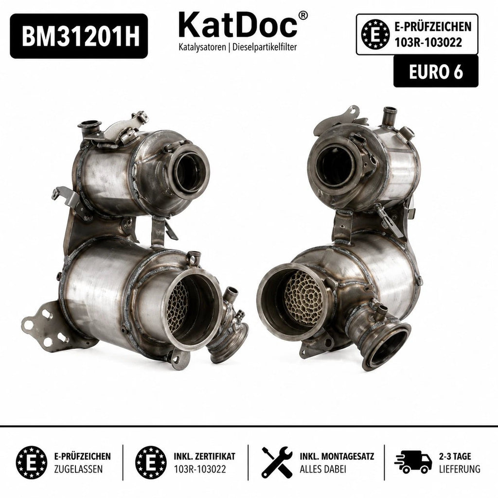 DPF VW Passat Tiguan Arteon Touran Audi Q3 Skoda Superb Kodiaq 2.0 TDI Euro 6 - KatDoc