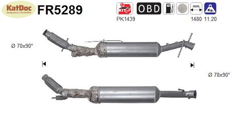 Ruß - Partikelfilter für Citroen, Opel, Peugeot, Toyota, 2.0, BlueHDi, Euro 6 - KatDoc