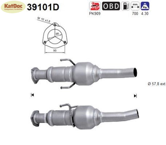 Katalysator für Iveco Daily IV, 2.3/3.0, Euro 4 - KatDoc