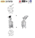 Katalysator für Opel Astra H/Corsa D/Meriva A, 1.7 CDTI, 74/81/92kW, Euro 4 - KatDoc