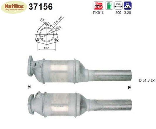Katalysator Seat Toledo, VW Vento/Passat/Golf 3/Corrado G60, 1.8/2.0, Euro 1&2 - KatDoc