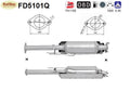 Ruß - Partikelfilter für Ford Galaxy/Mondeo/S - Max, 2.0/2.2, TDCi,Silizium,Euro 5 - KatDoc
