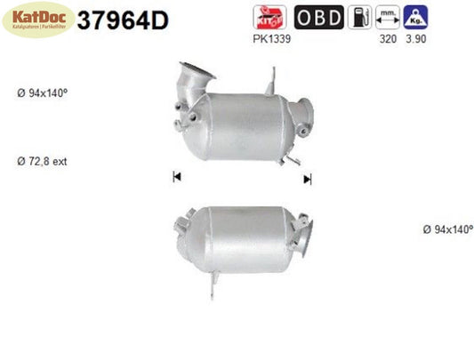 Katalysator für VW Mutivan/Transporter T6, 2.0 TDI, Euro 6 - KatDoc