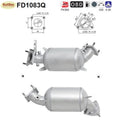 Ruß - Partikelfilter für Honda Civic 8, 2.2 CTDi 103kW, Silizium, Euro 4 - KatDoc