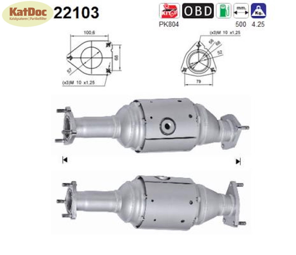 Katalysator für Honda Accord 7, 2.4, 140kW, Euro 4 - KatDoc