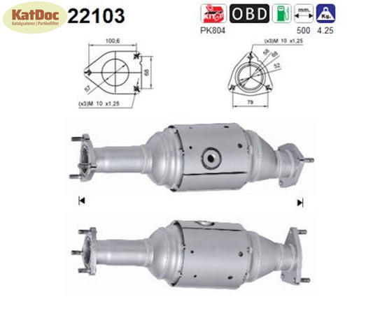Katalysator für Honda Accord 7, 2.4, 140kW, Euro 4 - KatDoc