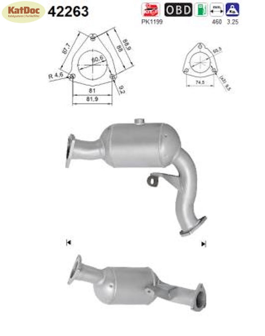 Katalysator Audi A4/A5/Q5, 3.0 TFSI/S4/S5/SQ5, quattro, 200/245/260kW,Euro 5&6 - KatDoc