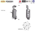 Ruß - Partikelfilter für Opel Astra K/Insignia B/Zafira C, 1.6 CDTI, Euro 6 - KatDoc
