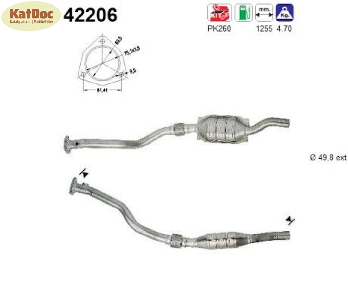 Katalysator Audi A6,C4/C5,VW Passat B5,2.8,quattro/Syncro/4motion,links,Euro 1&2 - KatDoc