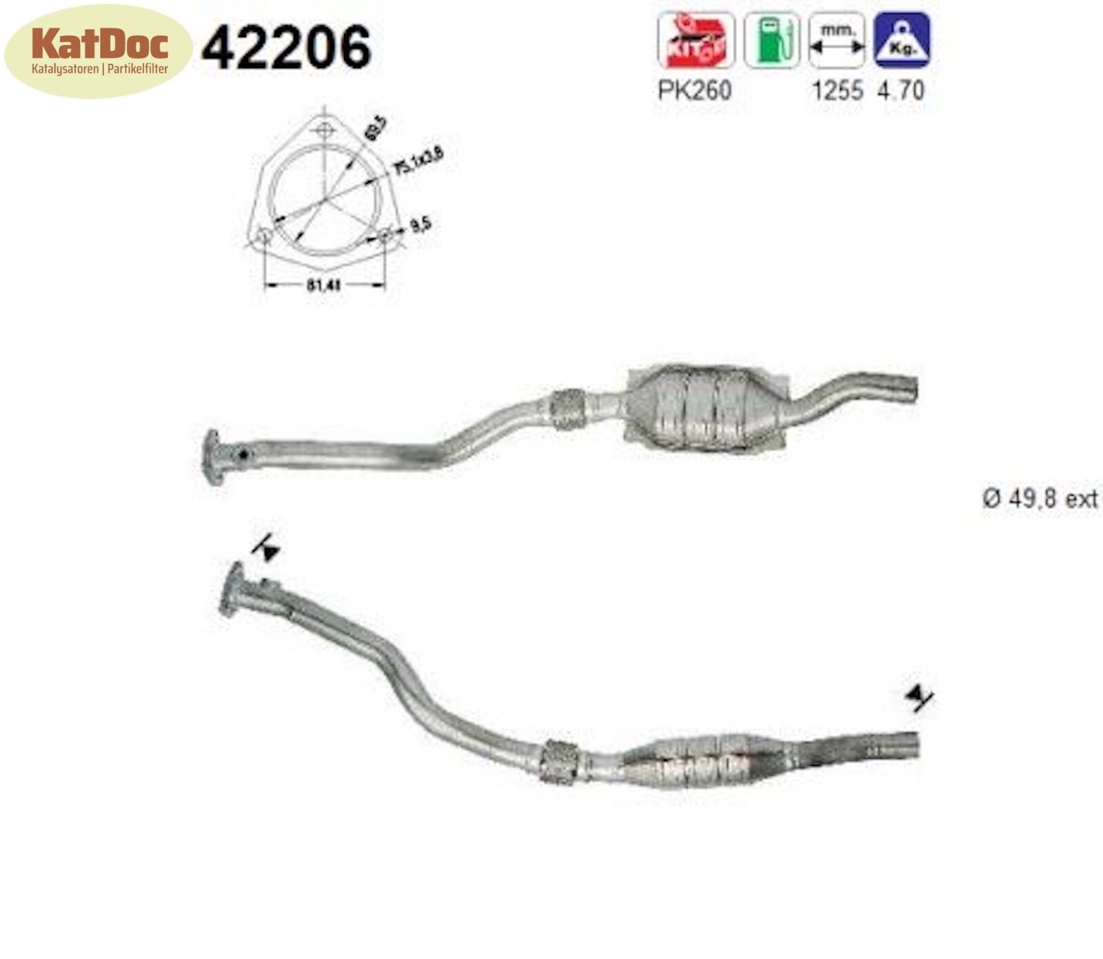 Katalysator Audi A6,C4/C5,VW Passat B5,2.8,quattro/Syncro/4motion,links,Euro 1&2 - KatDoc