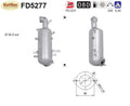 Ruß - Partikelfilter für Fiat Bravo, Lancia Delta, 1.6D, 66/77/85/88kW, Euro 5 - KatDoc