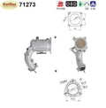 Katalysator für Mercedes A/B - Klasse Turbo, A200/B200, 2.0, 142kW, Euro 4 - KatDoc