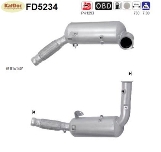 Ruß - Partikelfilter für Mercedes Sprinter, 3.0, 140kW, Euro 5 - KatDoc