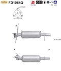 Ruß - Partikelfilter für Land Rover Freelander 2, 2.2, Silizium, Euro 5 - KatDoc