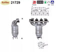 Katalysator Opel Astra G, Combo C,Corsa C,Meriva A,Vectra B, Zafira A,Euro 3 - KatDoc