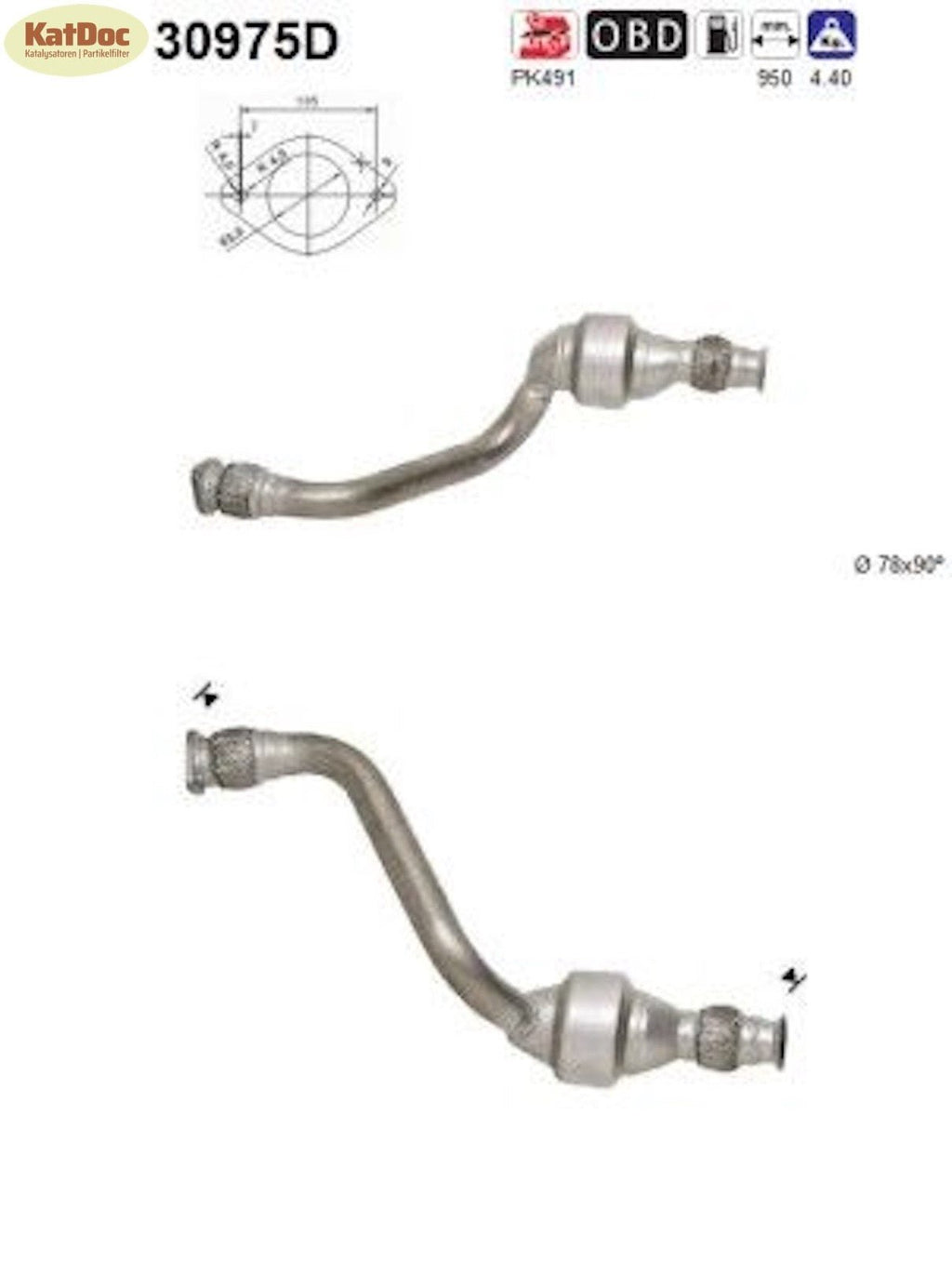 Katalysator Nissan Interstar, Opel Movano, Renault Master, 2.2/2.5, Euro 3 - KatDoc