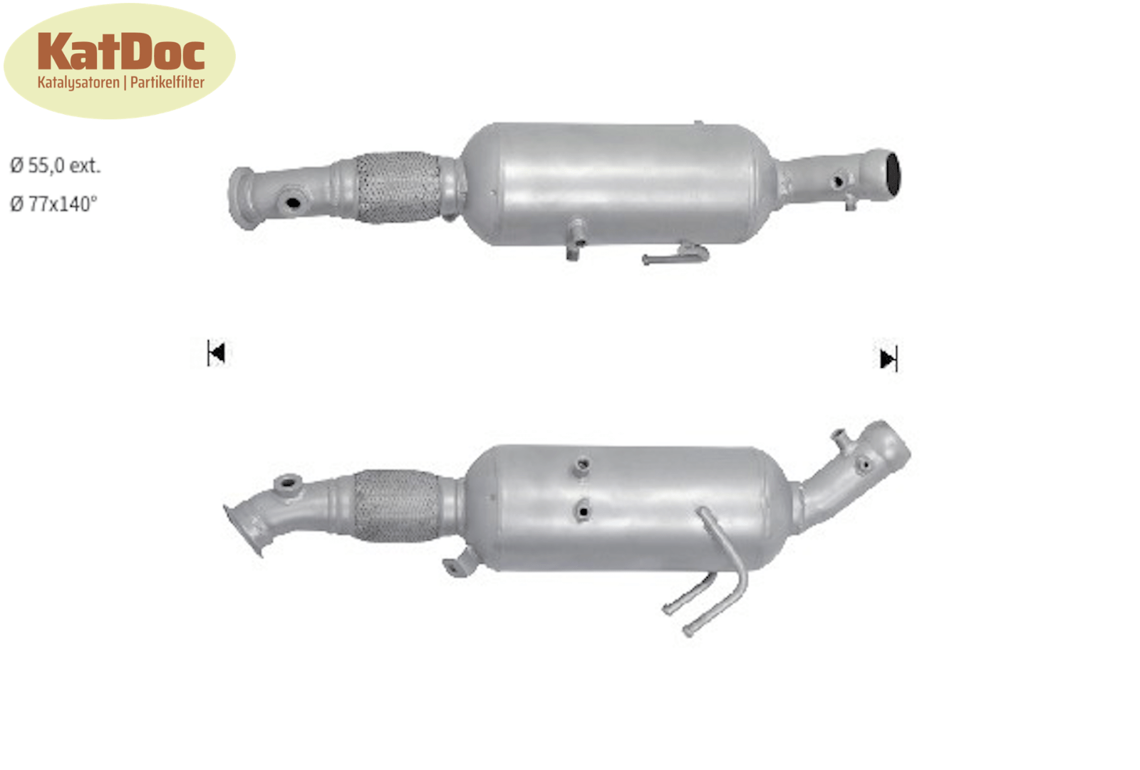 Ruß - Partikelfilter VW Crafter 2.5, Silizium, Euro 5 - KatDoc