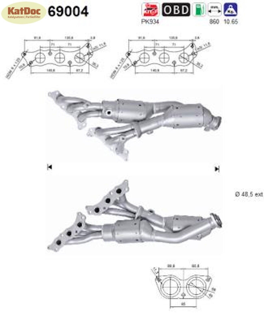 Katalysator für Lexus IS/SportCross, 2.0, 114kW, Euro 4 - KatDoc
