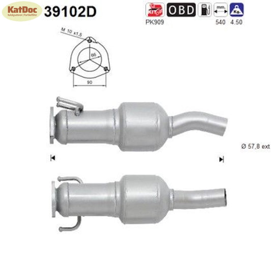 Katalysator für Iveco Daily IV, 2.3/3.0, Euro 4 - KatDoc