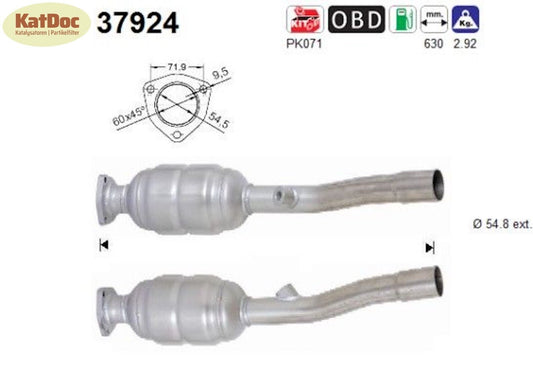 Katalysator für VW Bora/Golf 4, 1.6 FSI, 81kW, Euro 3 - KatDoc