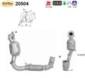 Katalysator für Ford Fiesta 1.1 Ti - VCT, 52/55/63kW, Euro 6 - KatDoc