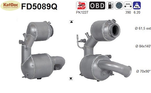 Ruß - Partikelfilter für Mini Countryman/Paceman, 1.6/2.0, Silizium, Euro 5 - KatDoc