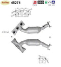 Katalysator BMW 5er E60/E61 523/525/i xi, 130/155/160kW, 630mm, Euro 4 - KatDoc