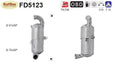 Ruß - Partikelfilter für Citroen C3/DS3,Peugeot 2008/206+/207/208,1.4 HDi,Euro 5 - KatDoc