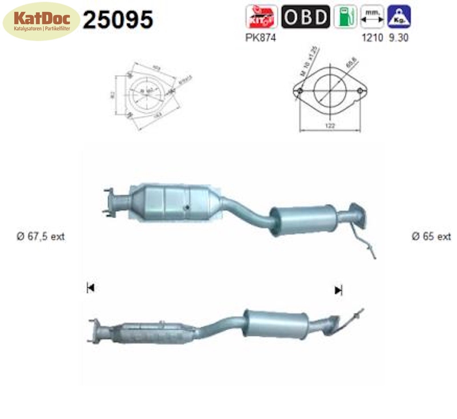 Katalysator für Mazda RX - 8, 1.3, 141/170kW, Euro 4 - KatDoc