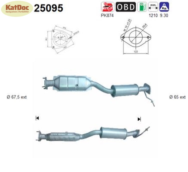 Katalysator für Mazda RX - 8, 1.3, 141/170kW, Euro 4 - KatDoc