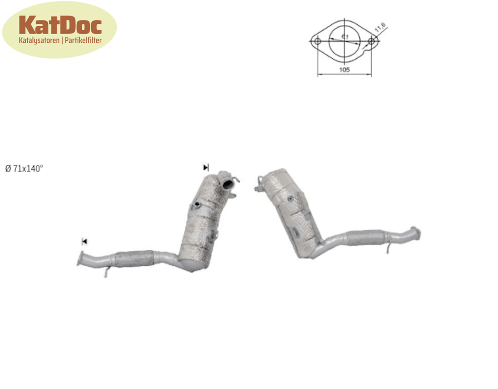 Ruß - Partikelfilter Ford Tourneo/Transit Custom/V362/363, 2.0, Silizium, Euro 6 - KatDoc
