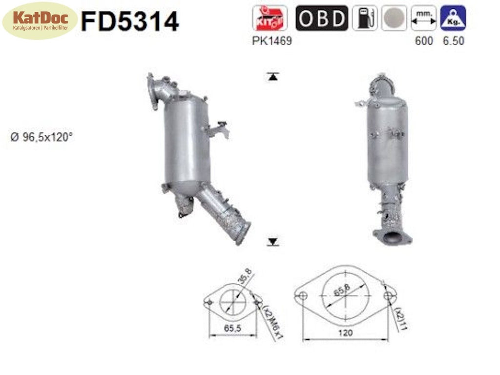 Ruß - Partikelfilter Jaguar F - Pace/XE/XF, Land Rover Discovery 2.0, Euro 6 - KatDoc