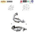 Katalysator Renault Avantime/Espace/Laguna/Megane/Scenic/Vel Satis, 2.0,Euro 3 - KatDoc