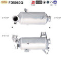 Ruß - Partikelfilter VW T5/T6, 2.0 TDI, 84/100/103/132kW, Silizium, Euro 5 - KatDoc