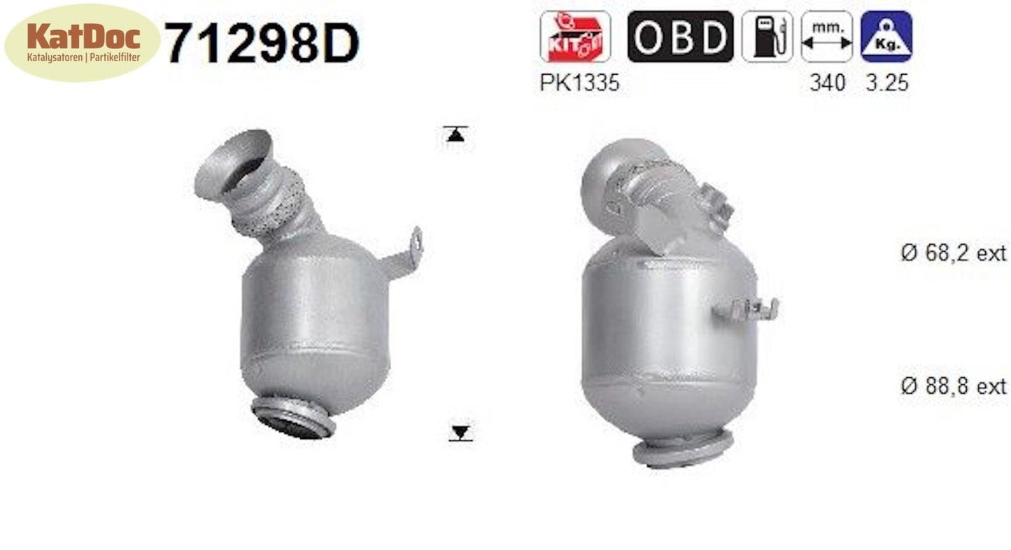 Katalysator für Mercedes C - Klasse/GLC, 2.1 d 4 - matic, 120/125/150kW, Euro 6 - KatDoc