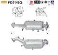 Ruß - Partikelfilter für Lexus IS 2, 220d, 130kW, Silizium, Euro 4 - KatDoc