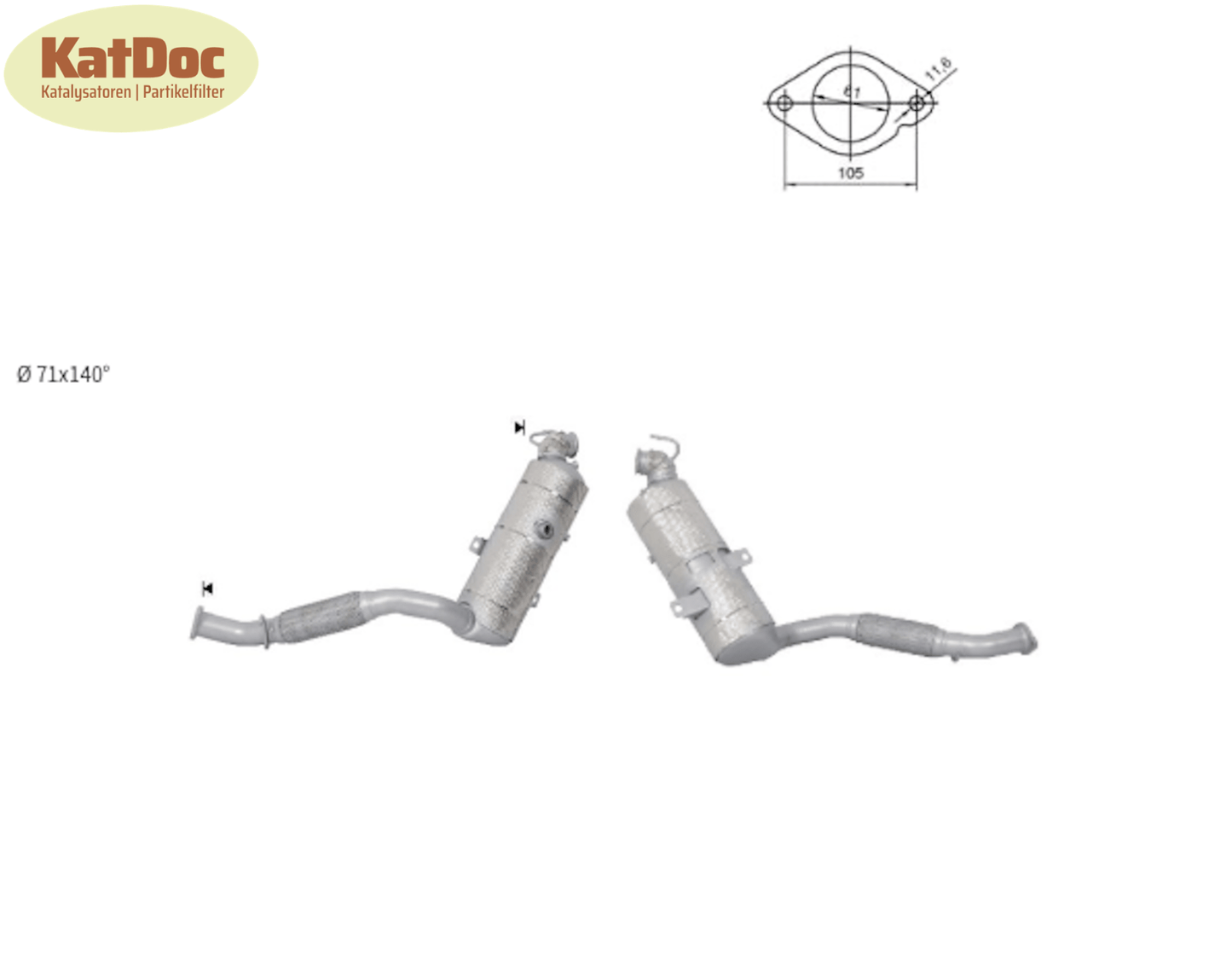 Ruß - Partikelfilter Ford Transit V363, 2.0 EcoBlue, Silizium, Euro 6 - KatDoc