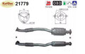 Katalysator für Opel Astra H / Zafira B, 2.0, Turbo, 125/147kW, Euro 4 - KatDoc