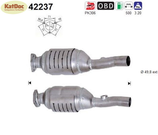 Katalysator Audi A2, 1.6 FSI, 81kW, Euro 4 - KatDoc