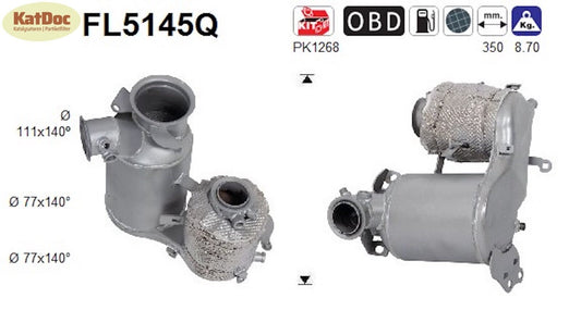 Ruß - Partikelfilter für Audi, Seat, Skoda, VW, 1.6, 2.0 TDI, Silizium, Euro 6 - KatDoc